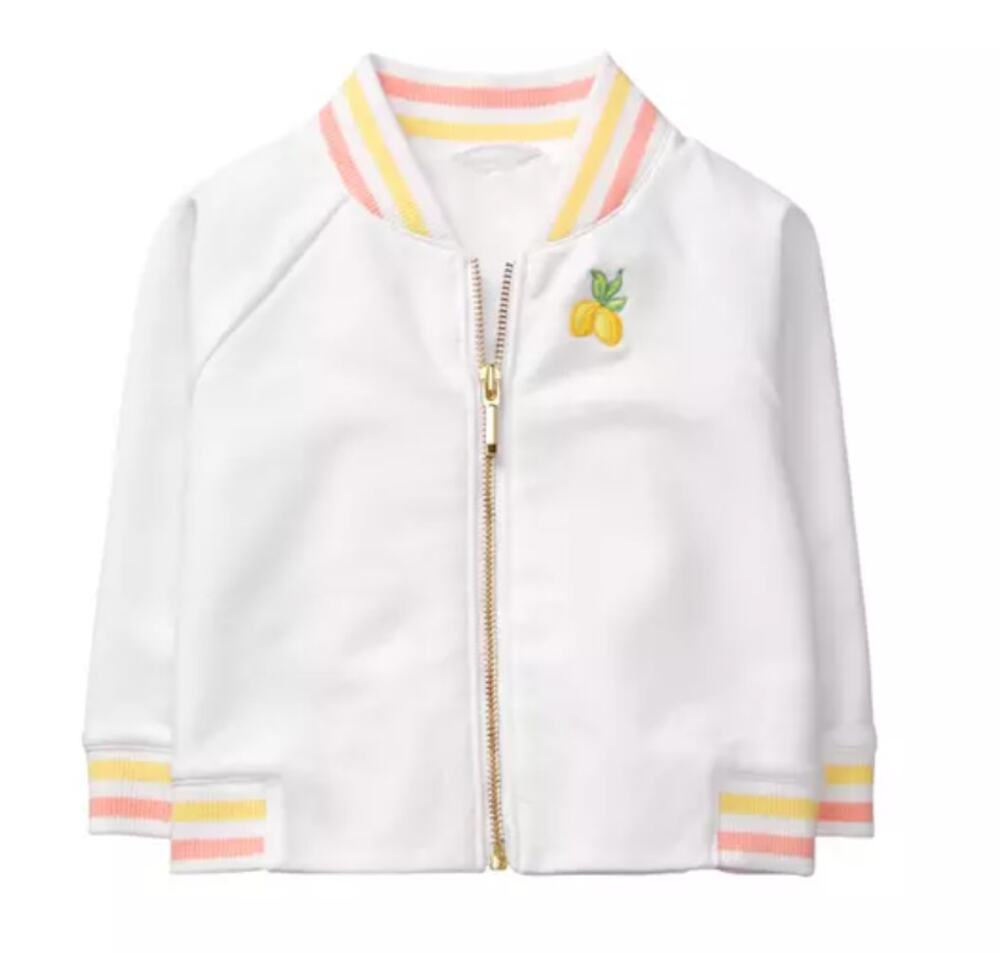 🌞LOWEST PRICE🌞 Janie and Jack Lemon Bomber Jacket Sz 12-18 mo